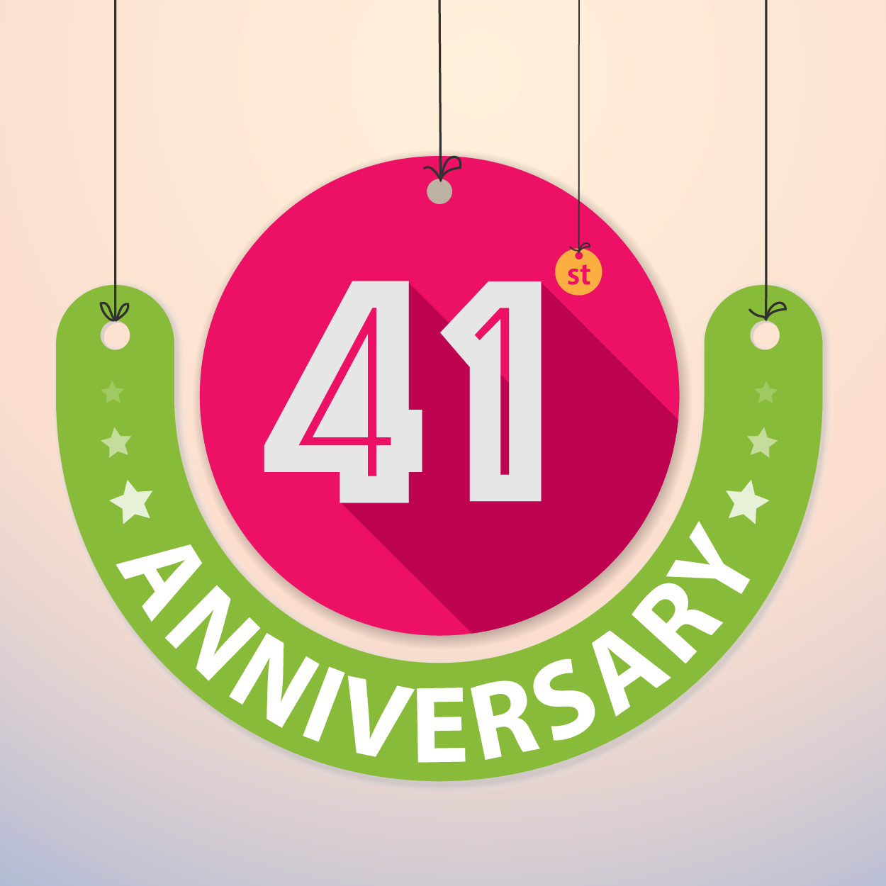 41st anniversary logo